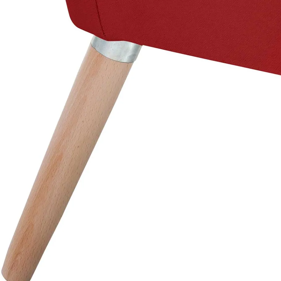 Outlet Polstersessel in Ziegelrot Samtvelours - Vosina Sessel