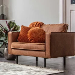 Polstersessel Trokey in Cognac Braun Sessel