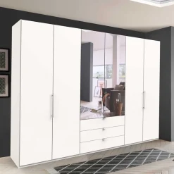 Praktisch aufgeteilter Kleiderschrank in Weiß - Donpiave Kleiderschränke|Schränke