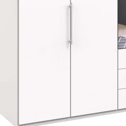 Praktisch aufgeteilter Kleiderschrank in Weiß - Donpiave Kleiderschränke|Schränke