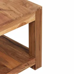 Hot Quadratischer Couchtisch Vislan aus Holz naturbelassen Akazie massiv Tische