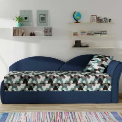 Sale Recamiere mit Bettfunktion mit mehrfarbigem Wabenmuster - Reading Betten