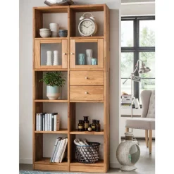 Outlet Regal Levronia mit Glastüren Regale