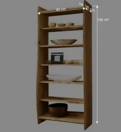 Outlet Regal mit Baumkante aus Eiche Massivholz - Avidora Regale