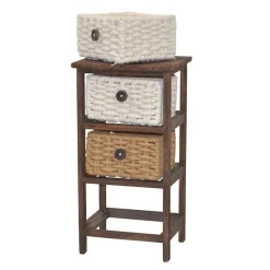 Outlet Regal mit Körben aus Kordel Geflecht - Owiconta Regale