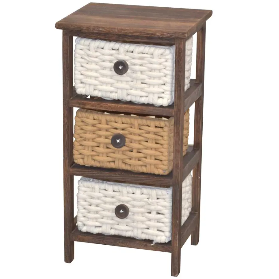 Outlet Regal mit Körben aus Kordel Geflecht - Owiconta Regale