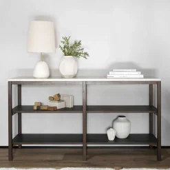 Sale Regal mit Travertin Deckplatte in Beige - Thani Regale