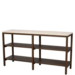 Sale Regal mit Travertin Deckplatte in Beige - Thani Regale