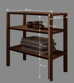 Sale Regal Nachttisch mit zwei offenen Fächern - Indrya Regale
