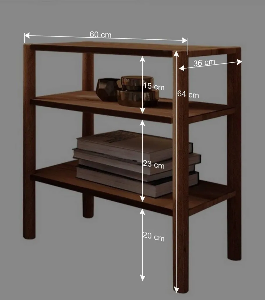 Sale Regal Nachttisch mit zwei offenen Fächern - Indrya Regale