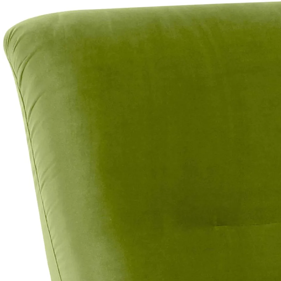 Relax Sessel in Oliv Grün mit Nussbaum - Sofia Sessel