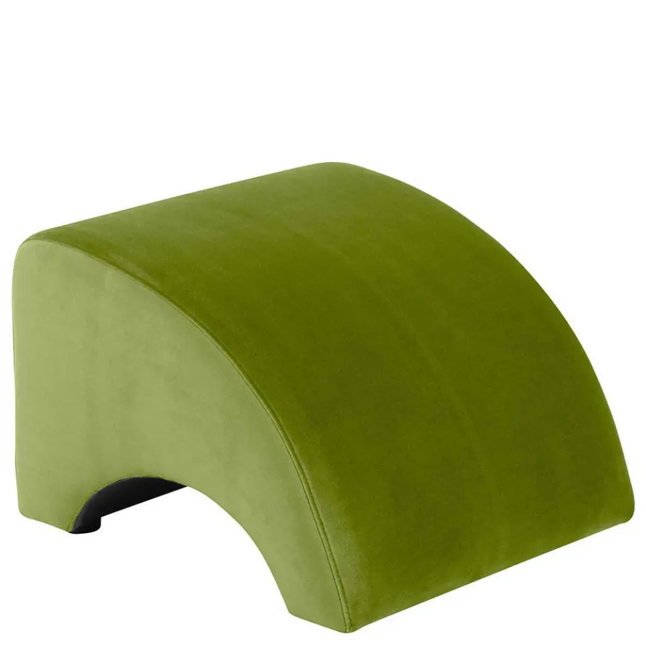 Relax Sessel in Oliv Grün mit Nussbaum - Sofia Sessel