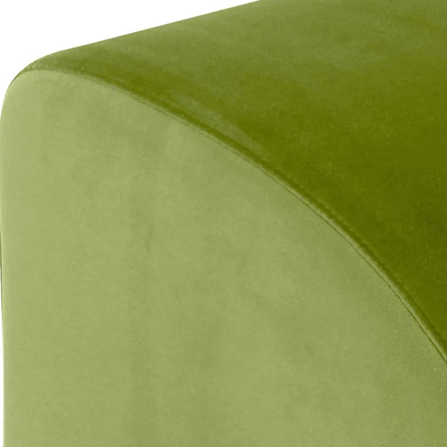 Relax Sessel in Oliv Grün mit Nussbaum - Sofia Sessel