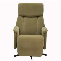 Sale Relaxsessel in hellem Braun Samt - Babra Sessel