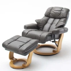 Clearance Relaxsessel Normandie mit Hocker (zweiteilig) Sessel