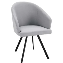 Best Retro Armlehnenstühle in Hellgrau - Dranico (2er Set) Stühle