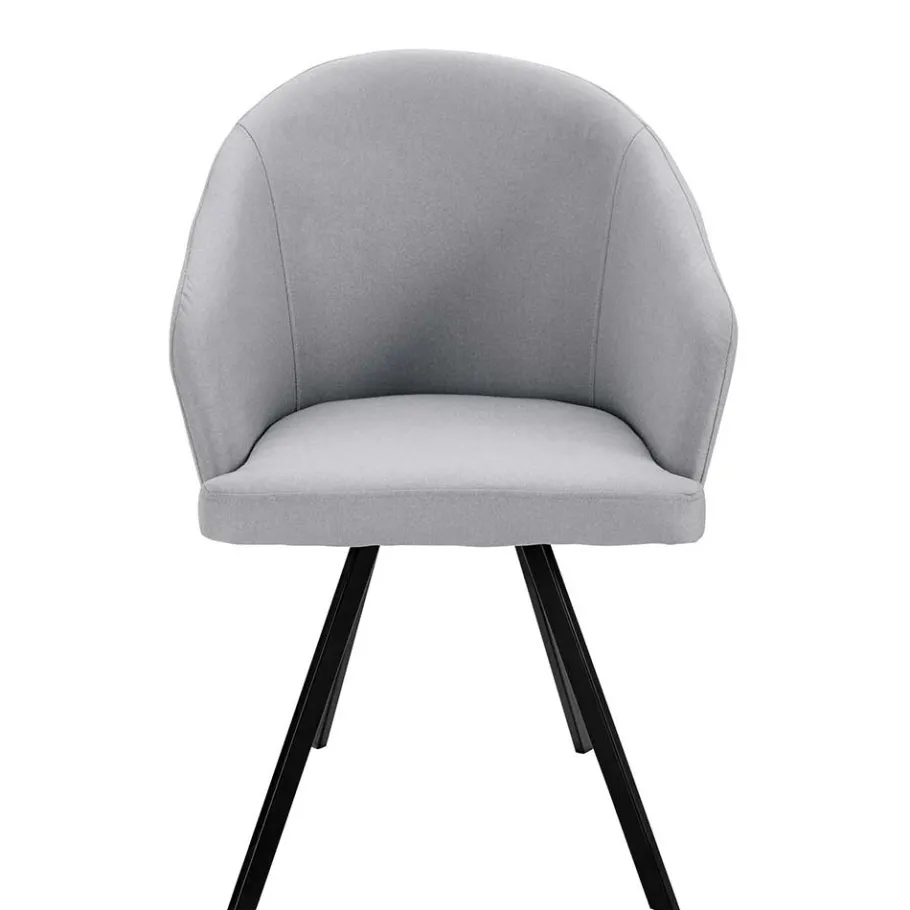 Best Retro Armlehnenstühle in Hellgrau - Dranico (2er Set) Stühle