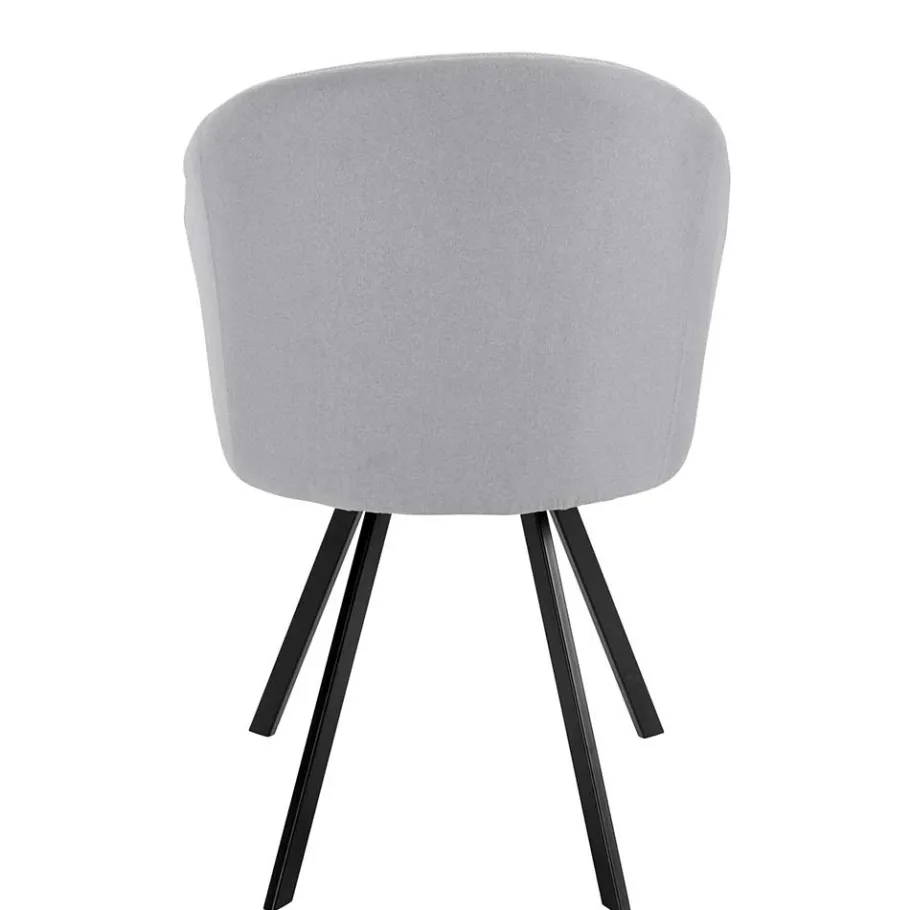 Best Retro Armlehnenstühle in Hellgrau - Dranico (2er Set) Stühle