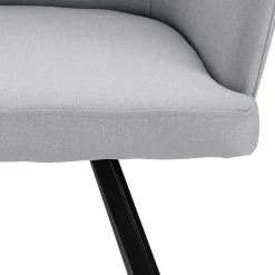 Best Retro Armlehnenstühle in Hellgrau - Dranico (2er Set) Stühle