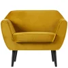 Best Retro Armlehnsessel in Gelb & Schwarz - Laddion Sessel