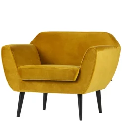 Best Retro Armlehnsessel in Gelb & Schwarz - Laddion Sessel