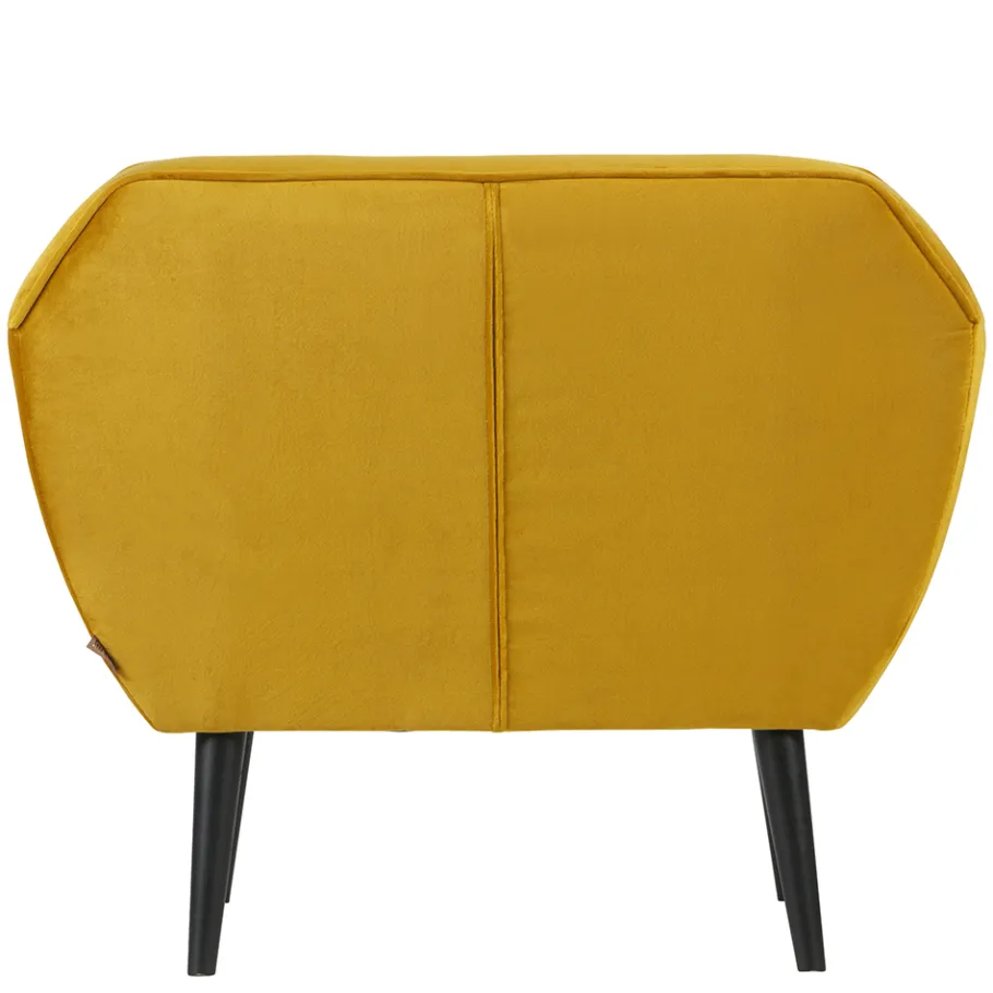 Best Retro Armlehnsessel in Gelb & Schwarz - Laddion Sessel