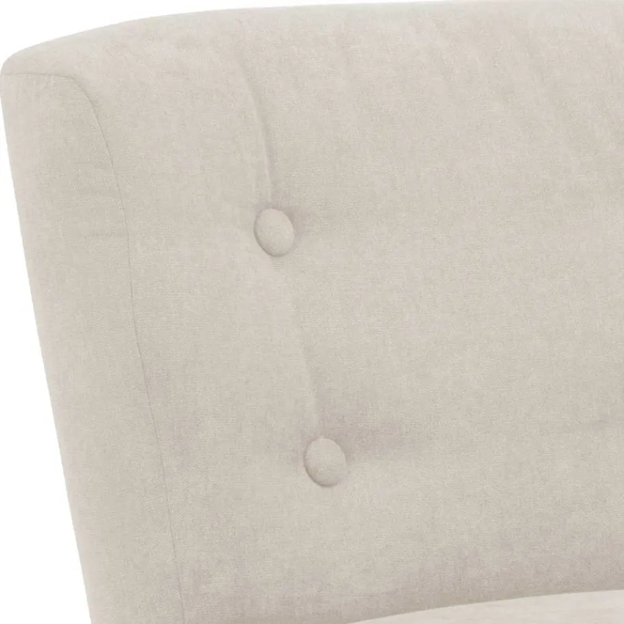 Clearance Retro Cocktailsessel in Beige und Buche - Cranzo Sessel