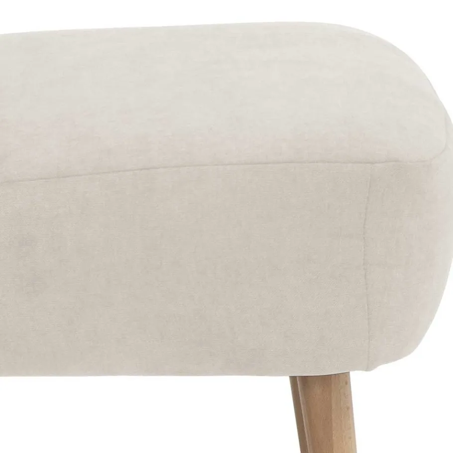 Clearance Retro Cocktailsessel in Beige und Buche - Cranzo Sessel