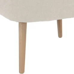 Clearance Retro Cocktailsessel in Beige und Buche - Cranzo Sessel