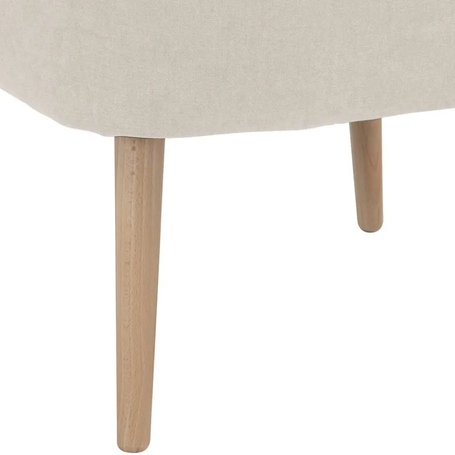 Clearance Retro Cocktailsessel in Beige und Buche - Cranzo Sessel