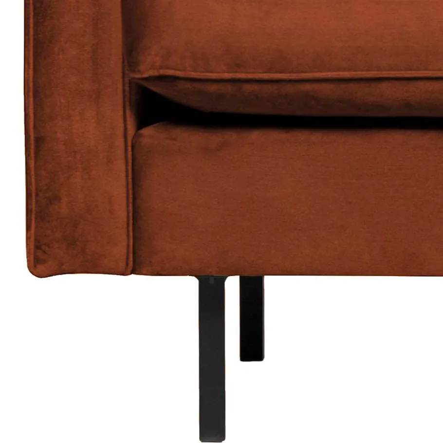 Sale Retro Designsessel in Rost Braun Samt - Naryon Sessel