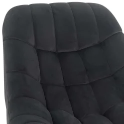 Sale Retro Loungsstuhl in Dunkelgrau Samt - Corners Sessel