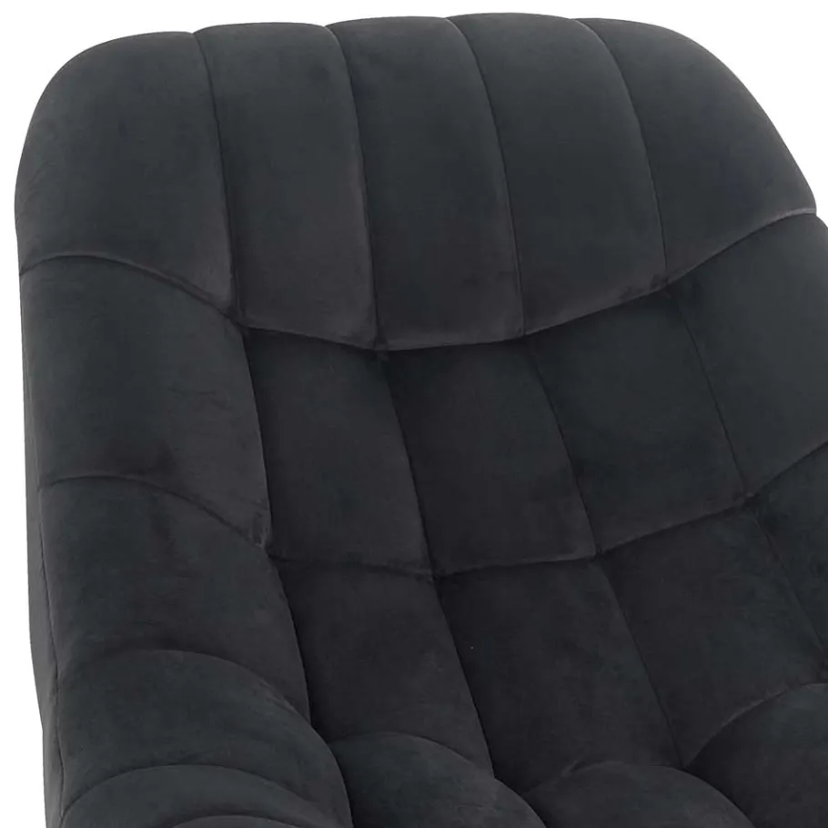 Sale Retro Loungsstuhl in Dunkelgrau Samt - Corners Sessel