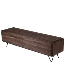 Retro Nussbaum Lowboard geschliffen & geölt - Rivossa Lowboards|Tv & Hifi-Möbel