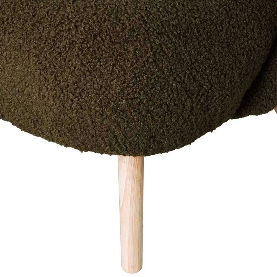 Sale Retro Plüschsessel in Dunkelgrün - Vakuum Sessel