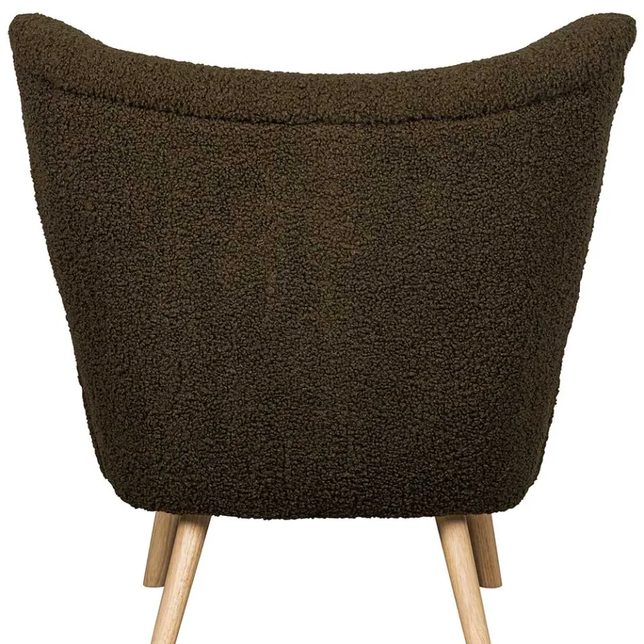 Sale Retro Plüschsessel in Dunkelgrün - Vakuum Sessel