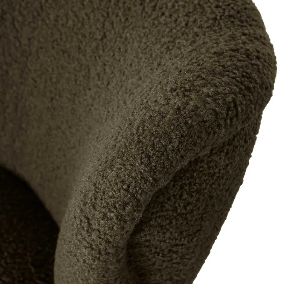 Sale Retro Plüschsessel in Dunkelgrün - Vakuum Sessel