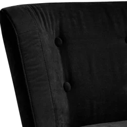 Clearance Retro Polstersessel in Schwarz Velours - Adaliz Sessel