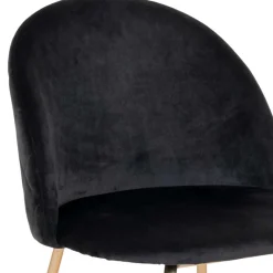 Outlet Retro Polsterstühle mit Messing Gestell - Silvanus (2er Set) Stühle