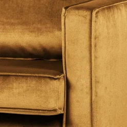 Sale Retro Samtsessel in Honig Gelb - Saguan Sessel