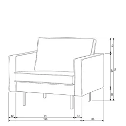 Sale Retro Samtsessel in Honig Gelb - Saguan Sessel
