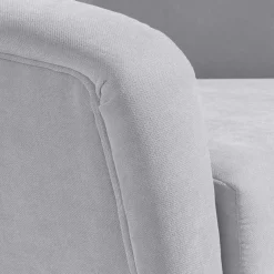 Clearance Retro Sessel in Silbergrau Velours - Desaros Sessel