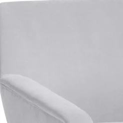 Clearance Retro Sessel in Silbergrau Velours - Desaros Sessel