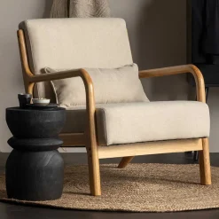 Retro Sessel mit Holzgestell - Lardosia Sessel