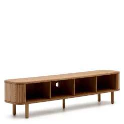 Best Retro TV Unterschrank mit 2 Schiebetüren - Calming Tv & Hifi-Möbel|Lowboards