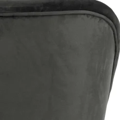 Outlet Retrosessel in Schwarz mit Samtbezug - Betty Sessel