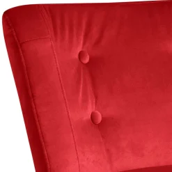 Clearance Roter Wohnzimmersessel aus Samtvelours - Zinatella Sessel