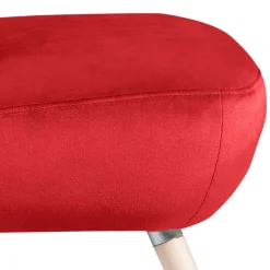 Clearance Roter Wohnzimmersessel aus Samtvelours - Zinatella Sessel