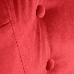 Clearance Roter Wohnzimmersessel aus Samtvelours - Zinatella Sessel