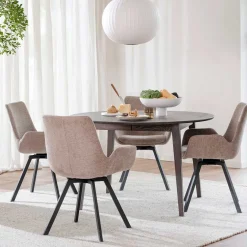 Best Runder Tisch & Armlehnstühle - Halkan (fünfteilig) Sitzgruppe